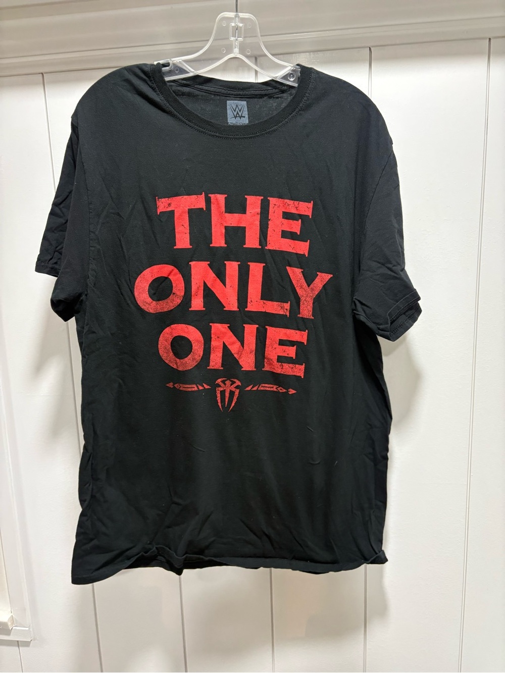 WWE Authentic ROMAN REIGNS THE ONLY ONE T-shirt Size XL  Black Cotton Men's